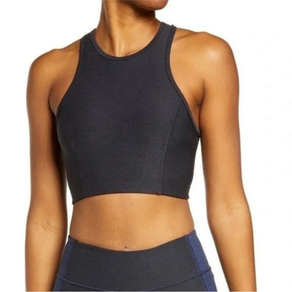 Outdoor Voices Athena Black Crop Top | Small